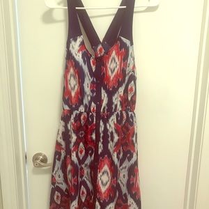 Red,white,blue button dress